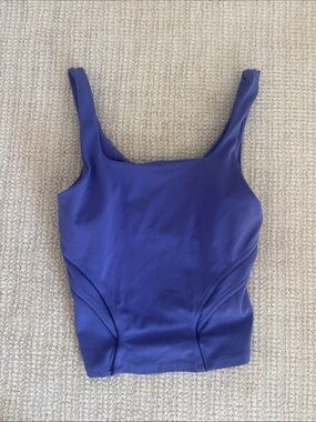 Purple Lululemon Scoop Neck Tank Top